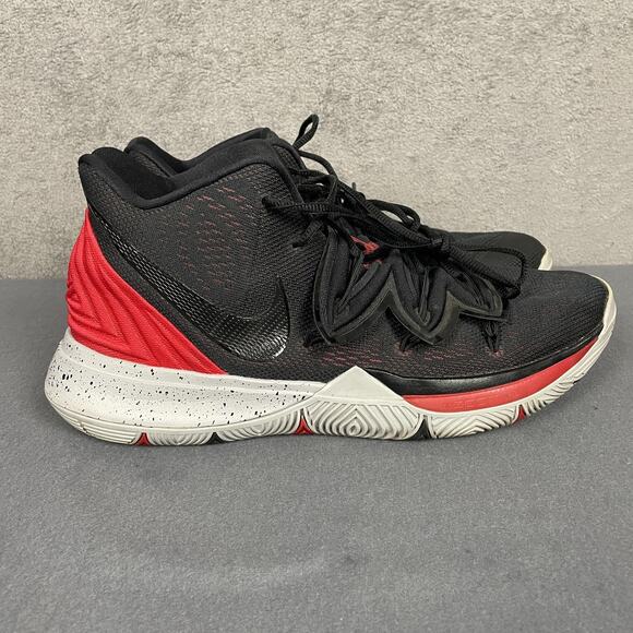 Nike Kyrie 5 Shoes Mens Size 13 Black Red Basketball Sneakers Zoom AO2918-600 - Picture 9 of 16